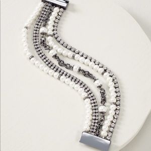 Pearl & Crystal Statement Bracelet